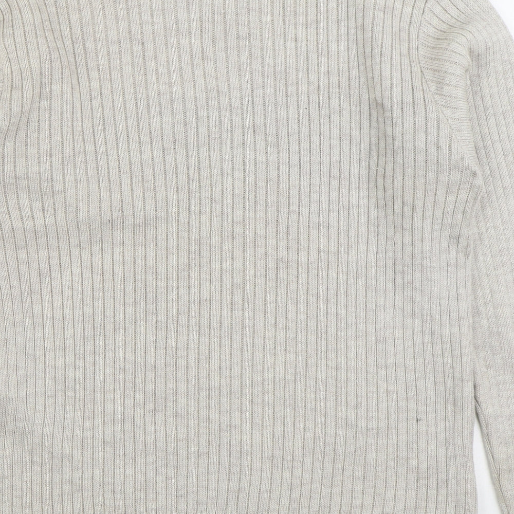 Cavallio Mens Beige Round Neck Acrylic Pullover Jumper Size L