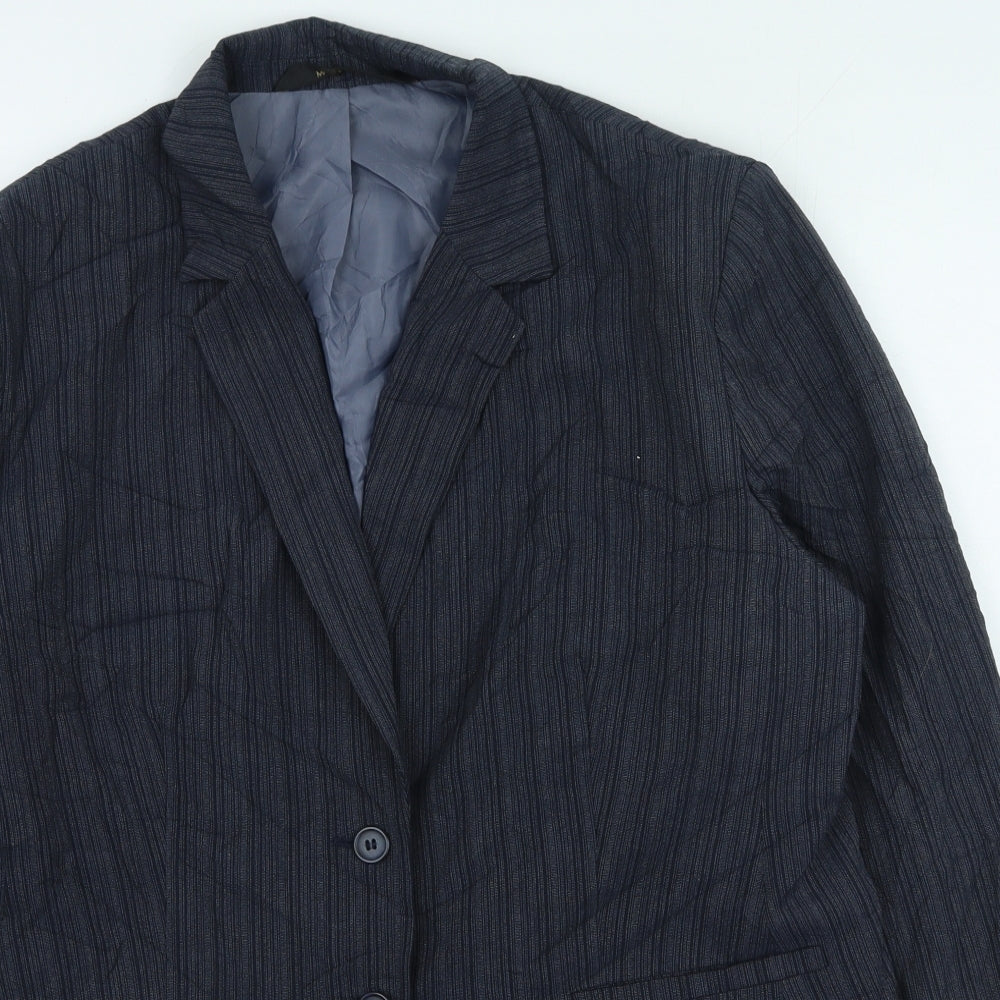 Marks and Spencer Womens Grey Striped Jacket Size 18