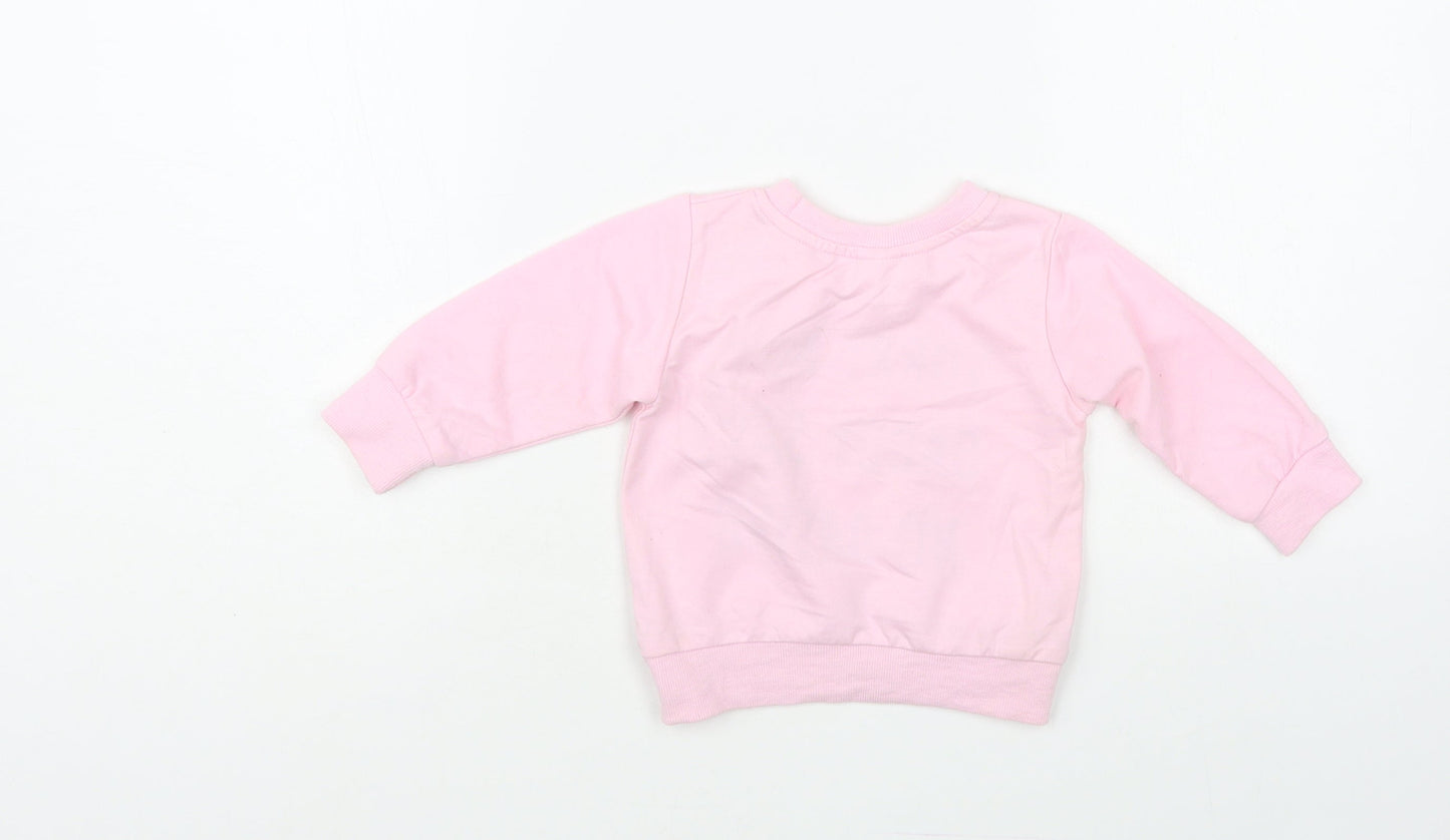 SheIn Baby Pink Polyester Pullover Jumper Size 6-9 Months Pullover - Sorry Boys