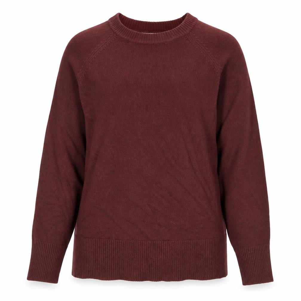 Papaya Womens Brown Round Neck Acrylic Pullover Jumper Size 12