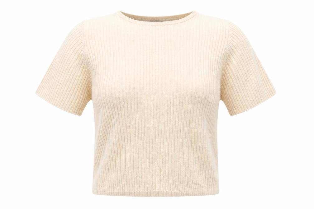 Marks and Spencer Womens Beige Crew Neck Polyester Pullover Jumper Size S