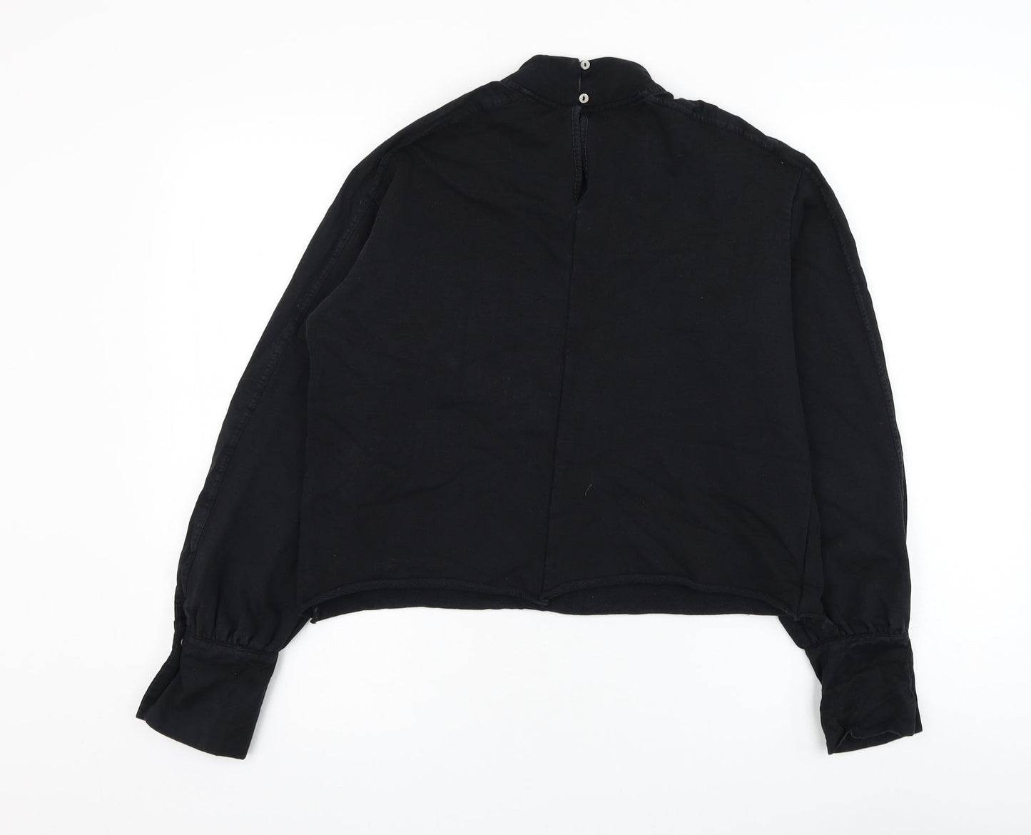 River Island Womens Black Polyester Pullover Sweatshirt Size S Pullover
