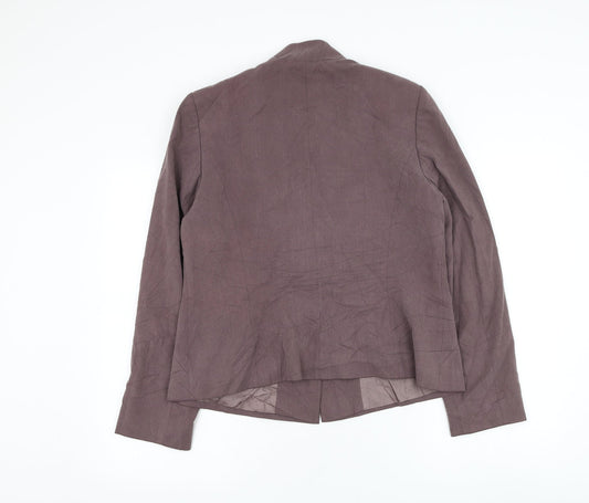 Principles Womens Purple Jacket Blazer Size 16 Button