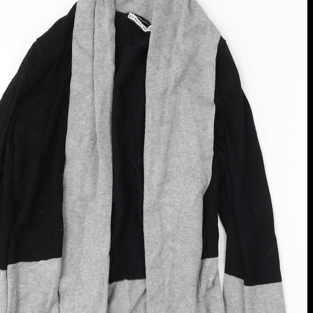Preworn Womens Grey V-Neck Rayon Cardigan Jumper Size M