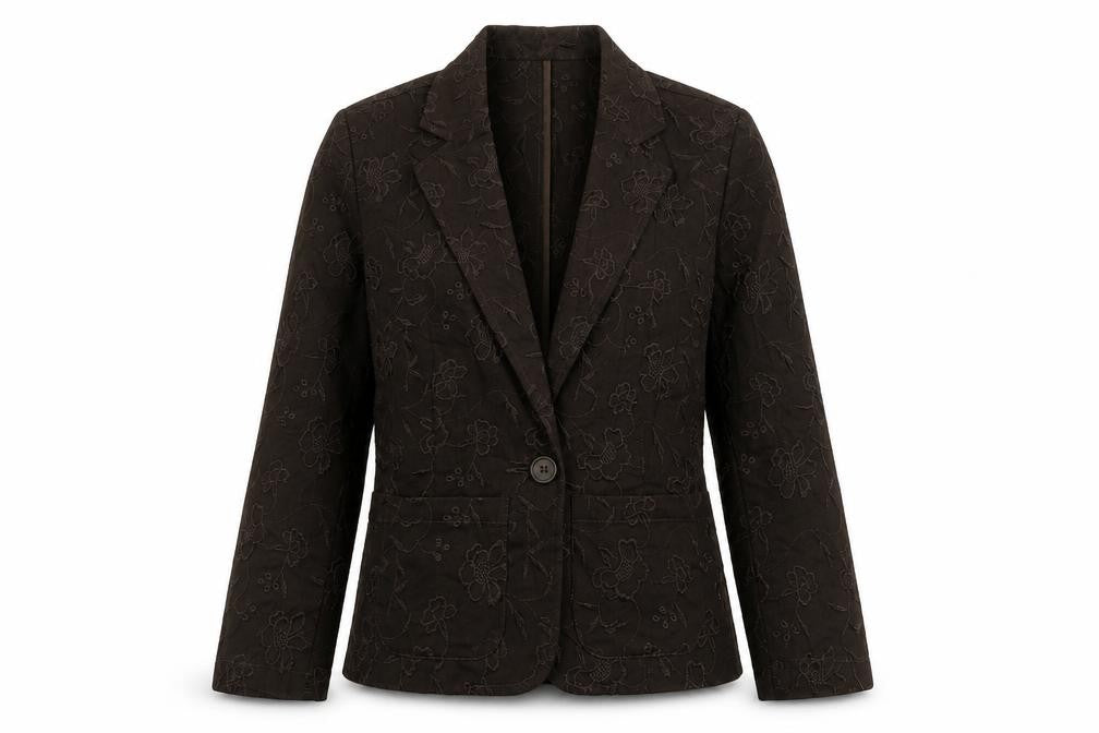 Marks and Spencer Womens Brown Jacket Blazer Size 8 Button