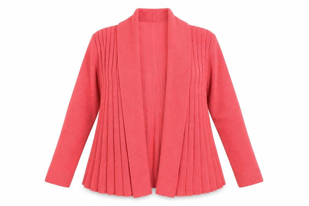 Casamia Womens Pink V-Neck Acrylic Cardigan Jumper Size S