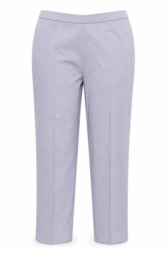 Marks and Spencer Womens Blue Polyester Trousers Size 18 L28 in Regular Zip