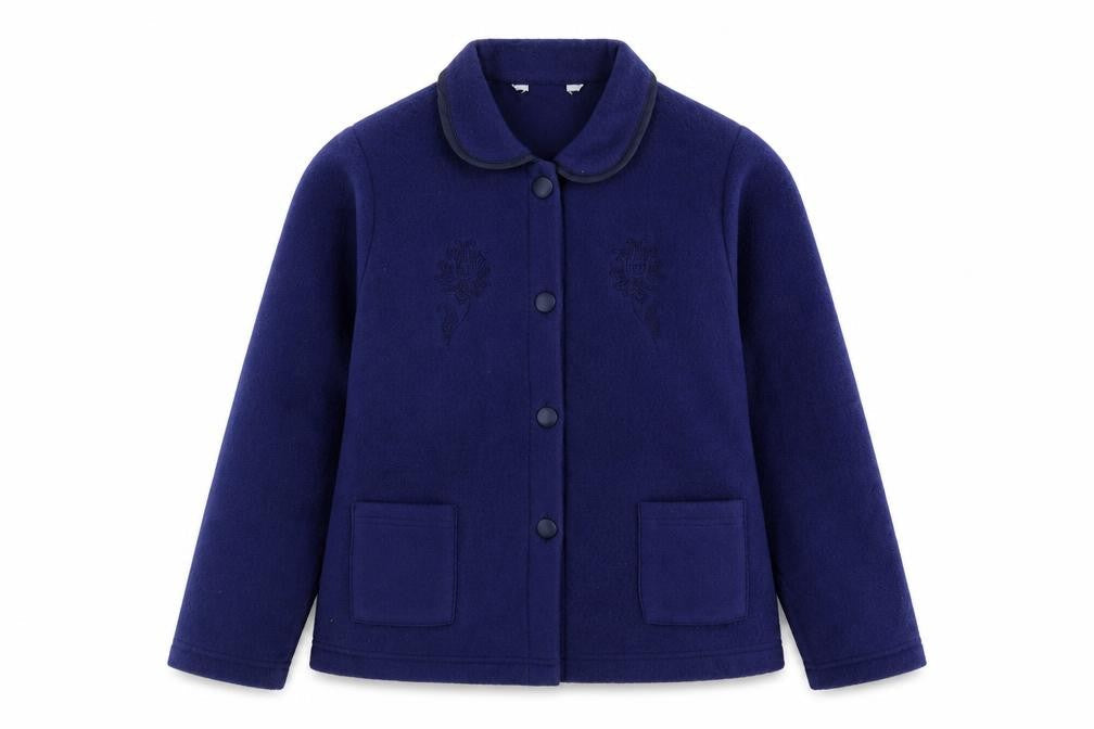 Marlon Womens Blue Jacket Blazer Size 8 Button