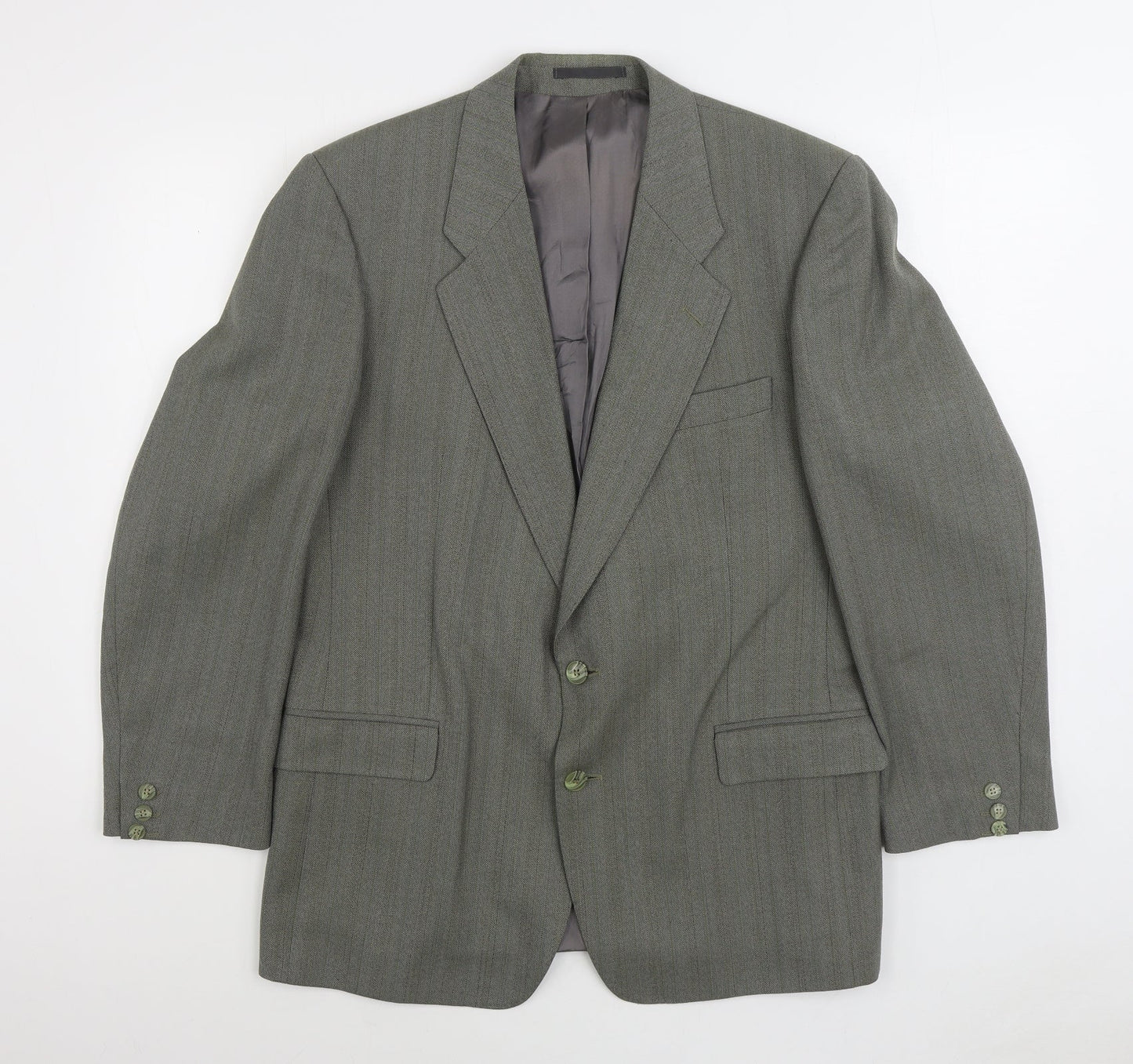 Wellington Executive Mens Grey Polyester Jacket Suit Jacket Size 40