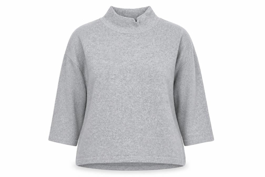 Marks and Spencer Womens Grey High Neck Polyester Pullover Jumper Size 14