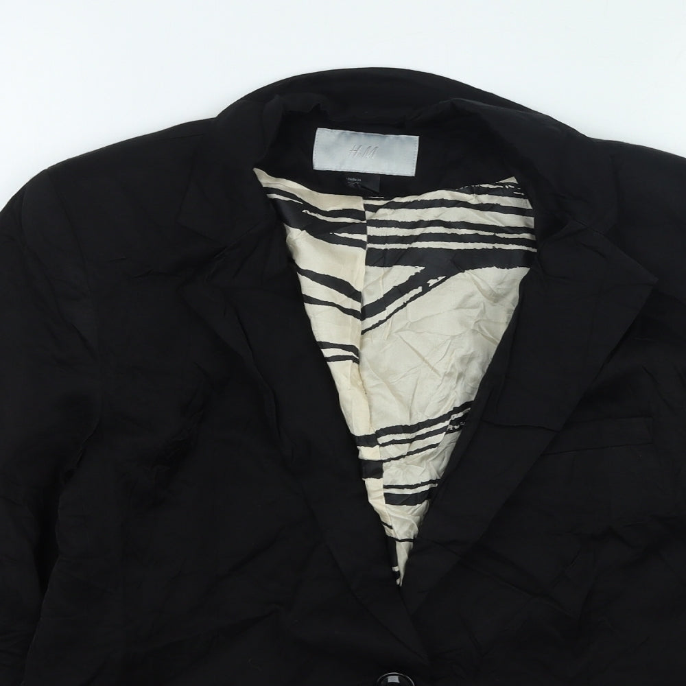 H&M Womens Black Jacket Size 10