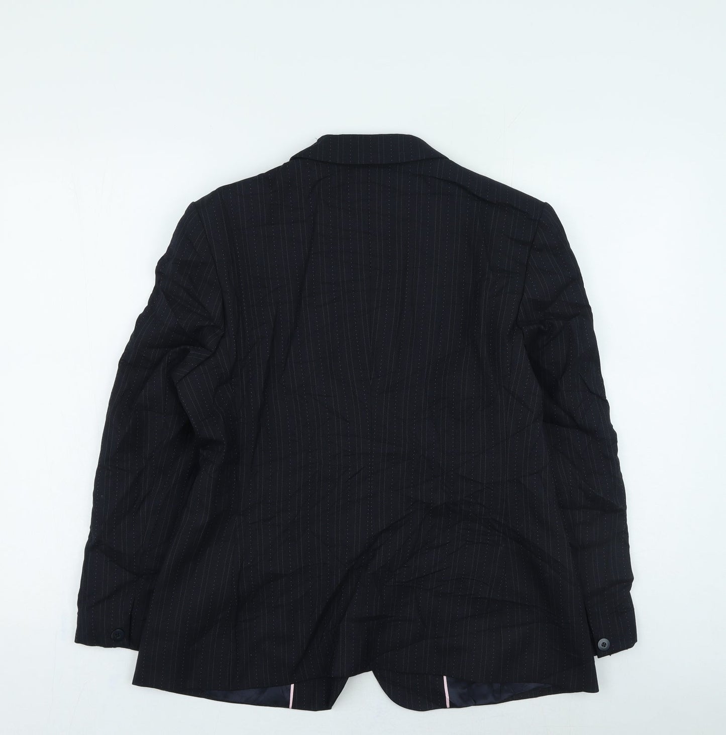 NEXT Womens Blue Striped Jacket Size 14