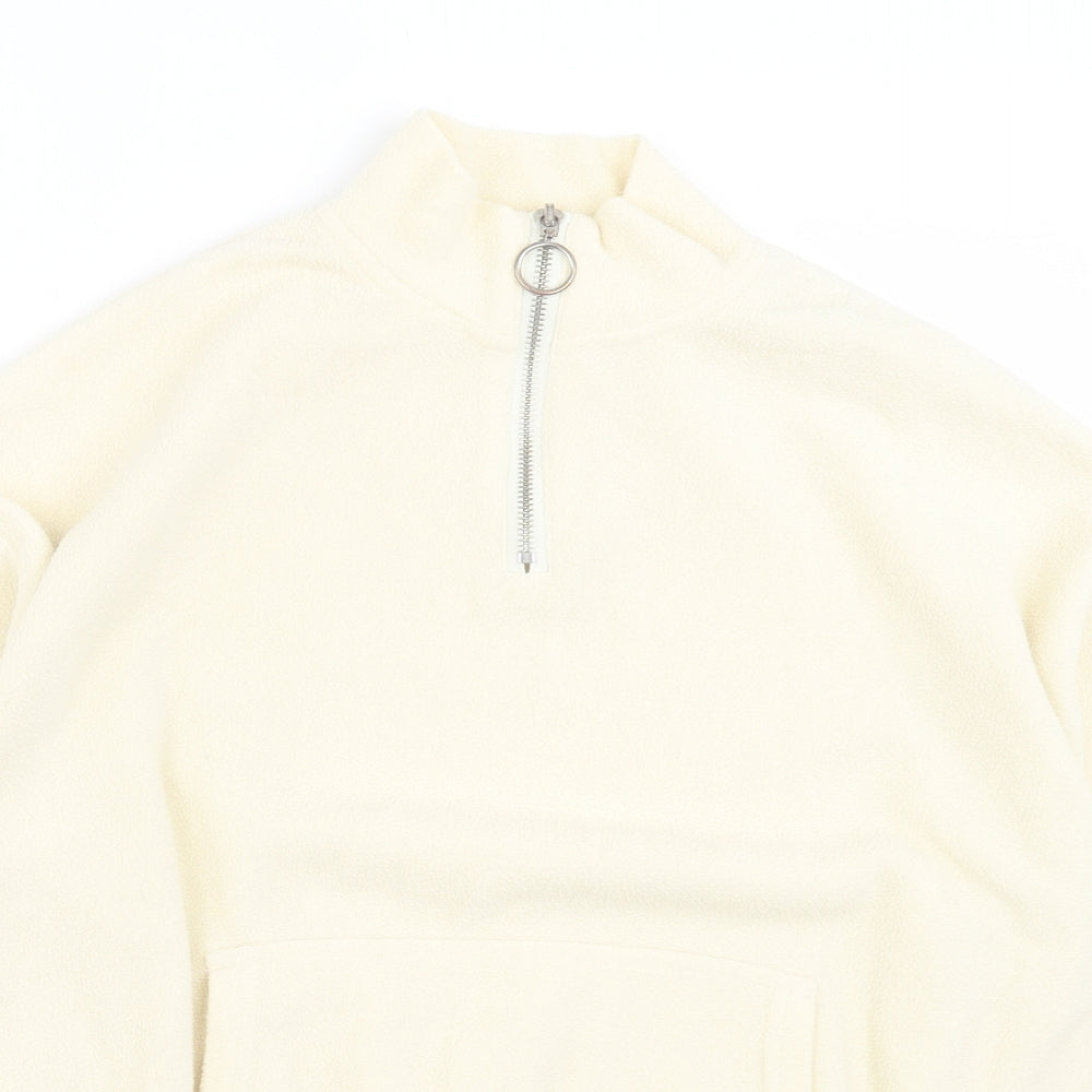 New Look Womens Ivory Jacket Size 6 Zip