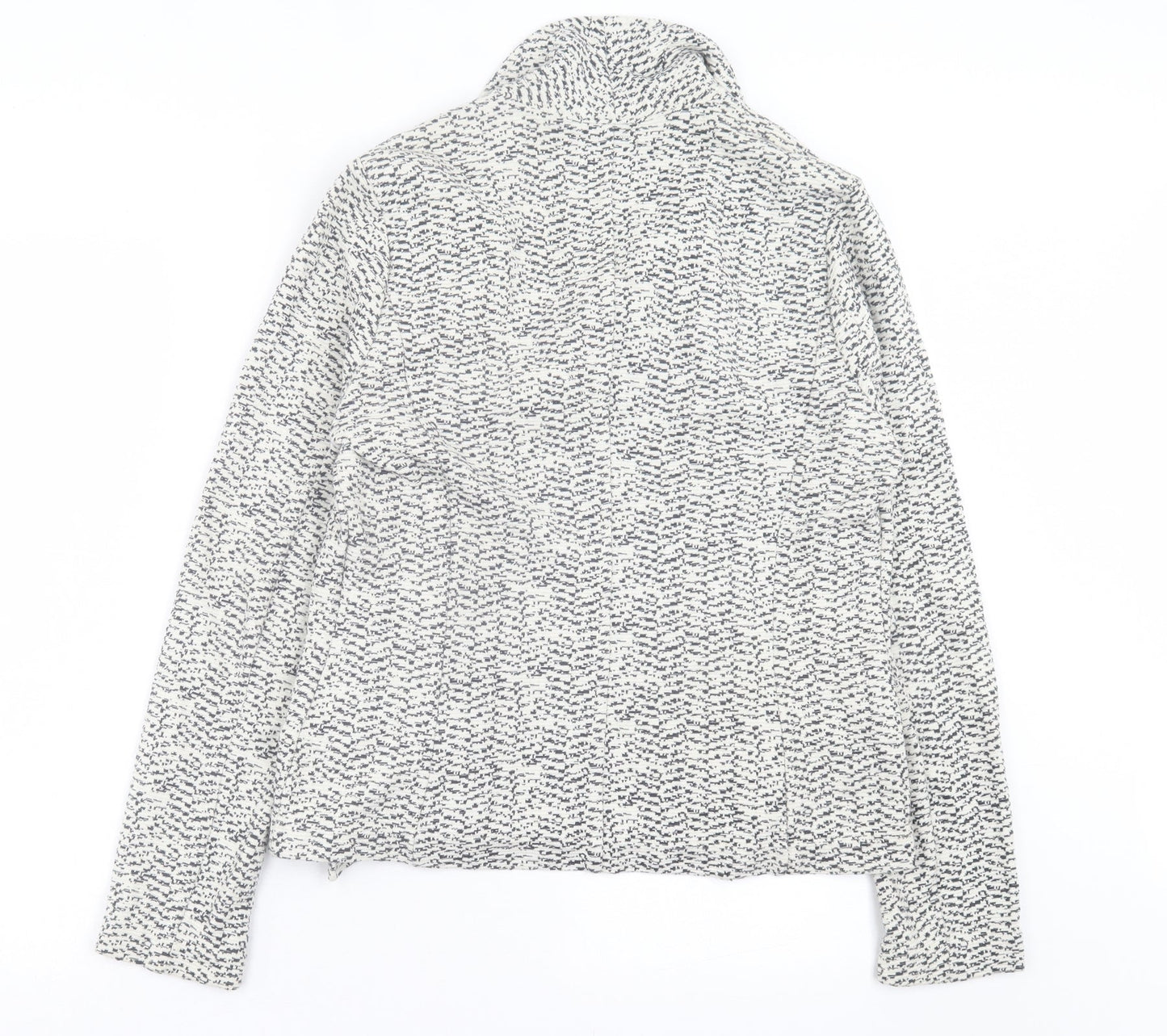 NEXT Womens Grey Geometric Jacket Size 14 Zip