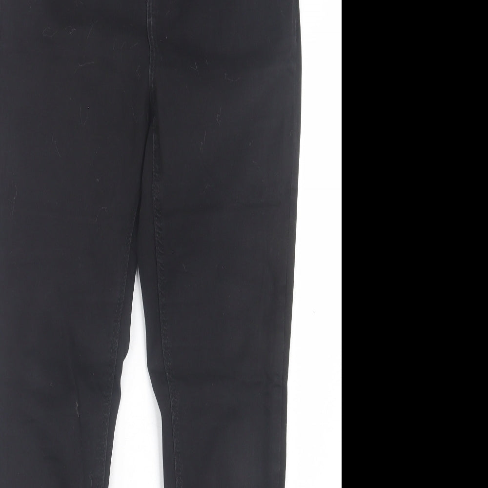 Noisy may Womens Black Cotton Skinny Jeans Size 30 in L30 in Regular Button