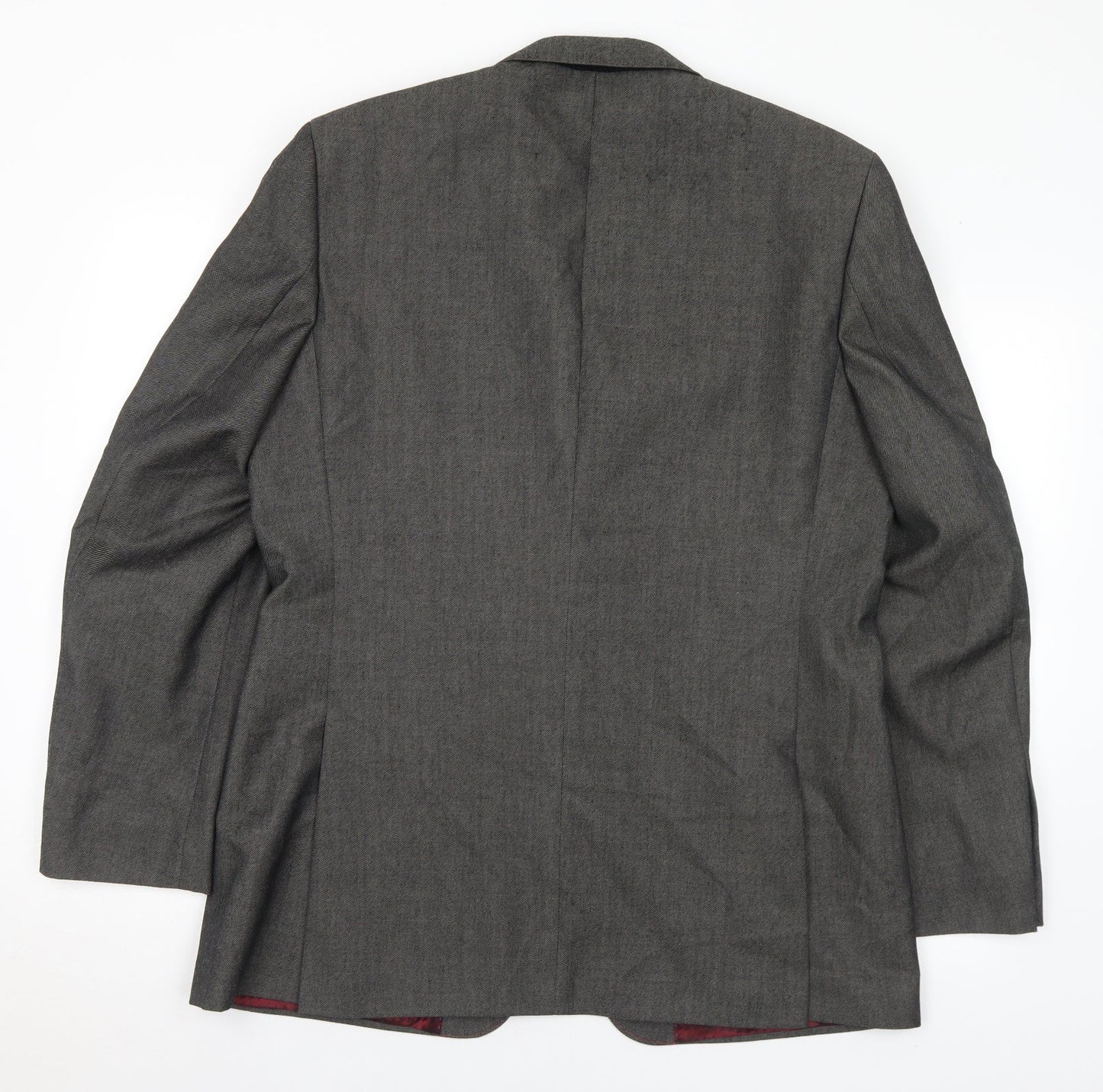 Burton Mens Grey Polyester Jacket Suit Jacket Size 42