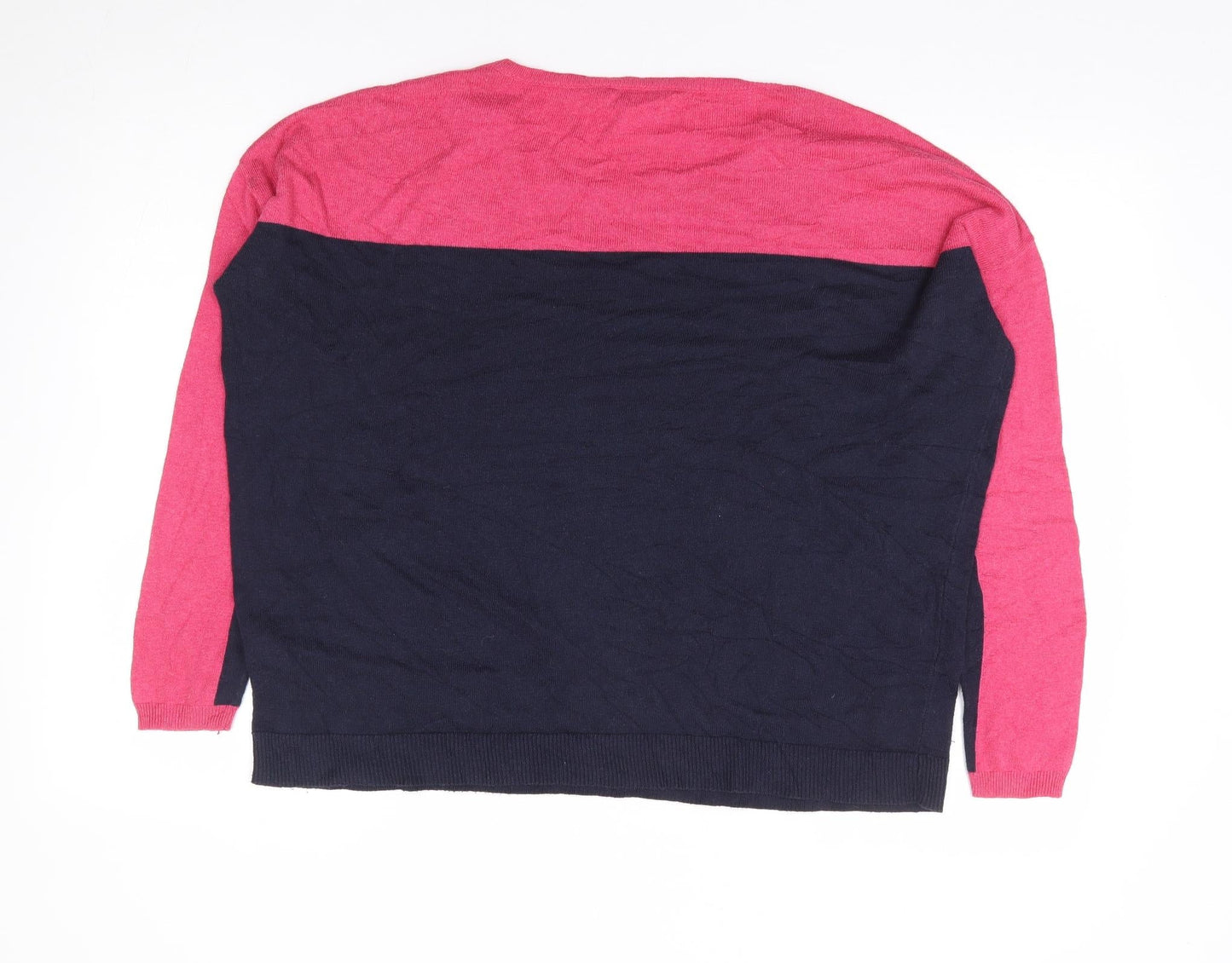 Dorothy Perkins Womens Multicoloured Round Neck Viscose Pullover Jumper Size S