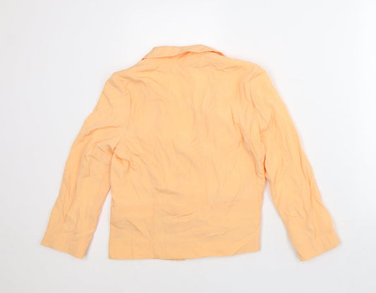 River Island Womens Orange Jacket Blazer Size 8
