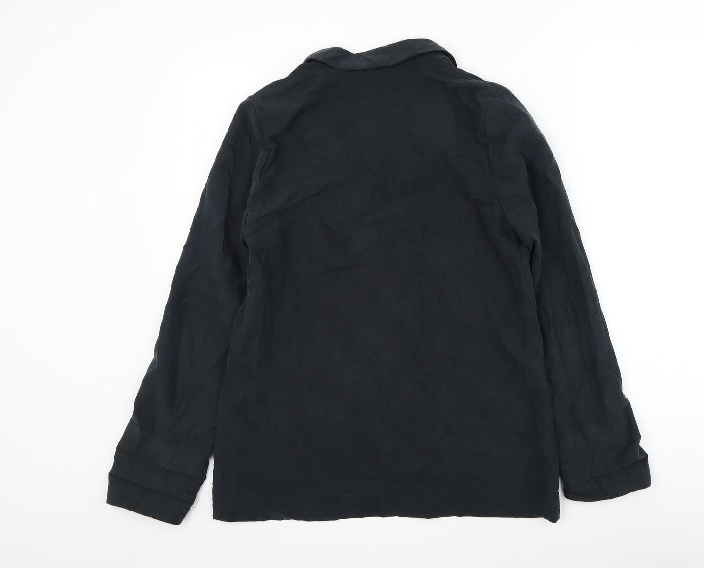 H&M Womens Grey Jacket Blazer Size 10 Button