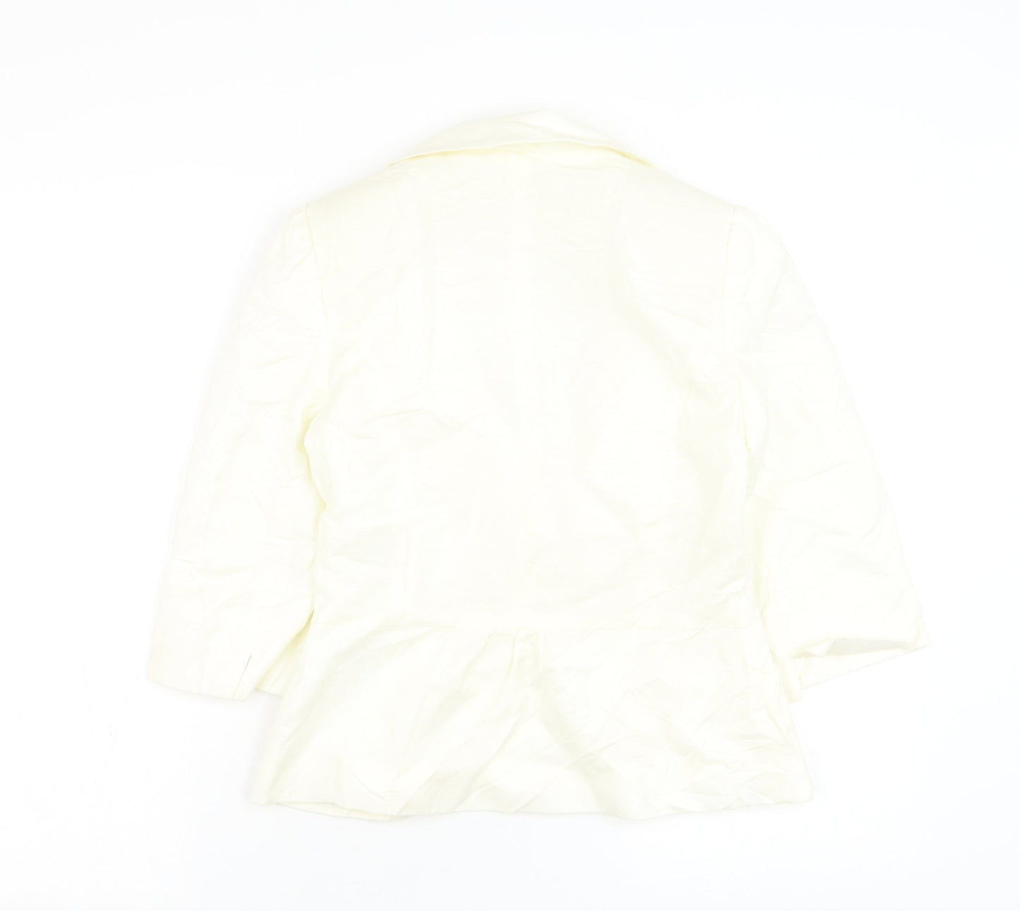 Kaliko Womens White Jacket Blazer Size 8 Button