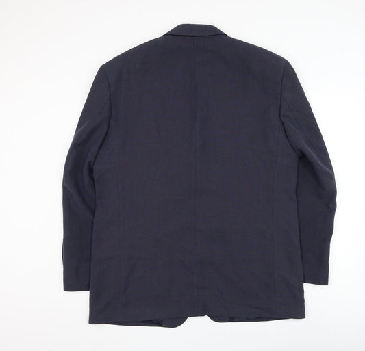REMUS Mens Blue Polyester Jacket Suit Jacket Size 44