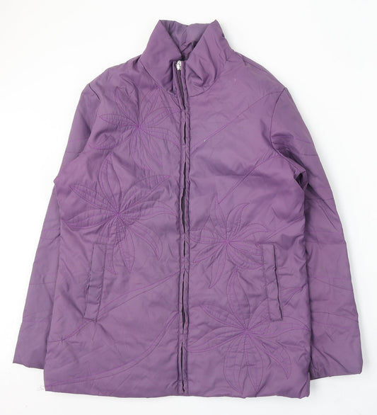 Northmoor Womens Purple Jacket Coat Size 12