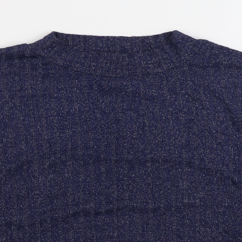 Marks and Spencer Womens Blue Viscose Pullover Sweatshirt Size 12 Pullover