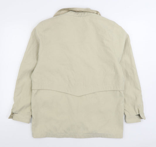 Berkertex Womens Beige Jacket Size 10 Zip