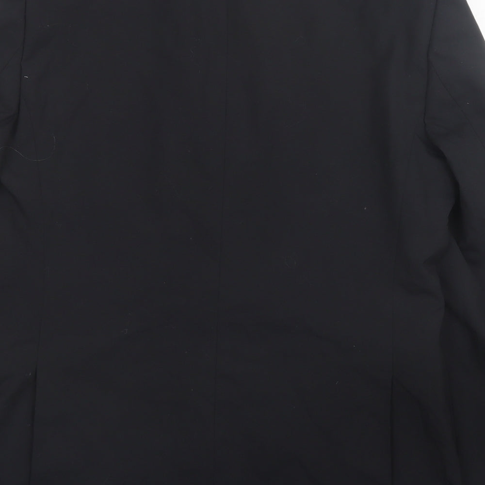 Moss 1851 Mens Black Wool Jacket Suit Jacket Size 40