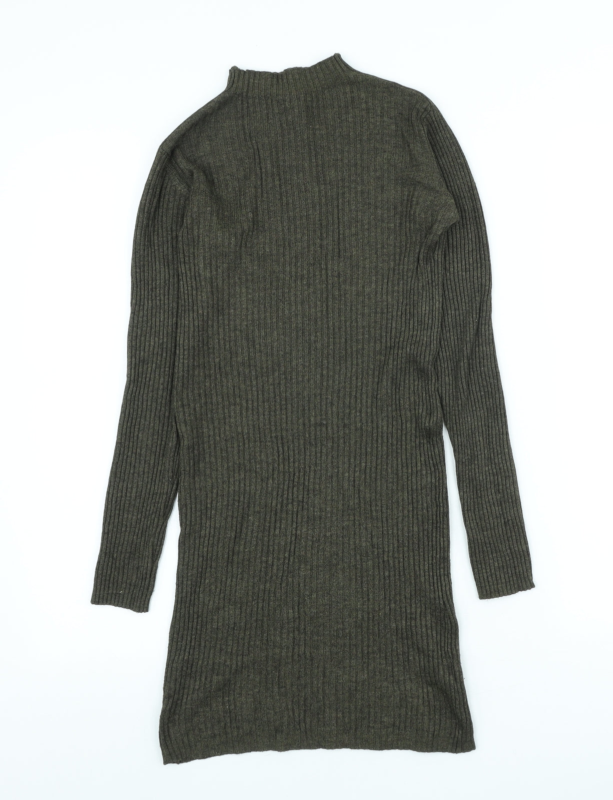 Atmosphere Womens Brown Viscose Bodycon Size 8 High Neck