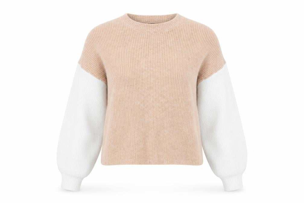 Missguided Womens Beige Round Neck Acrylic Pullover Jumper Size 6