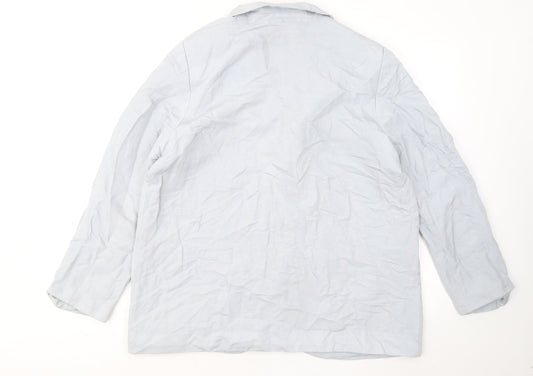 H&M Womens Blue Jacket Blazer Size L