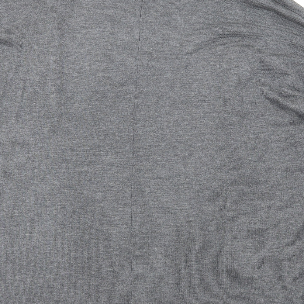 H&M Womens Grey Viscose Cardigan Jumper Size S
