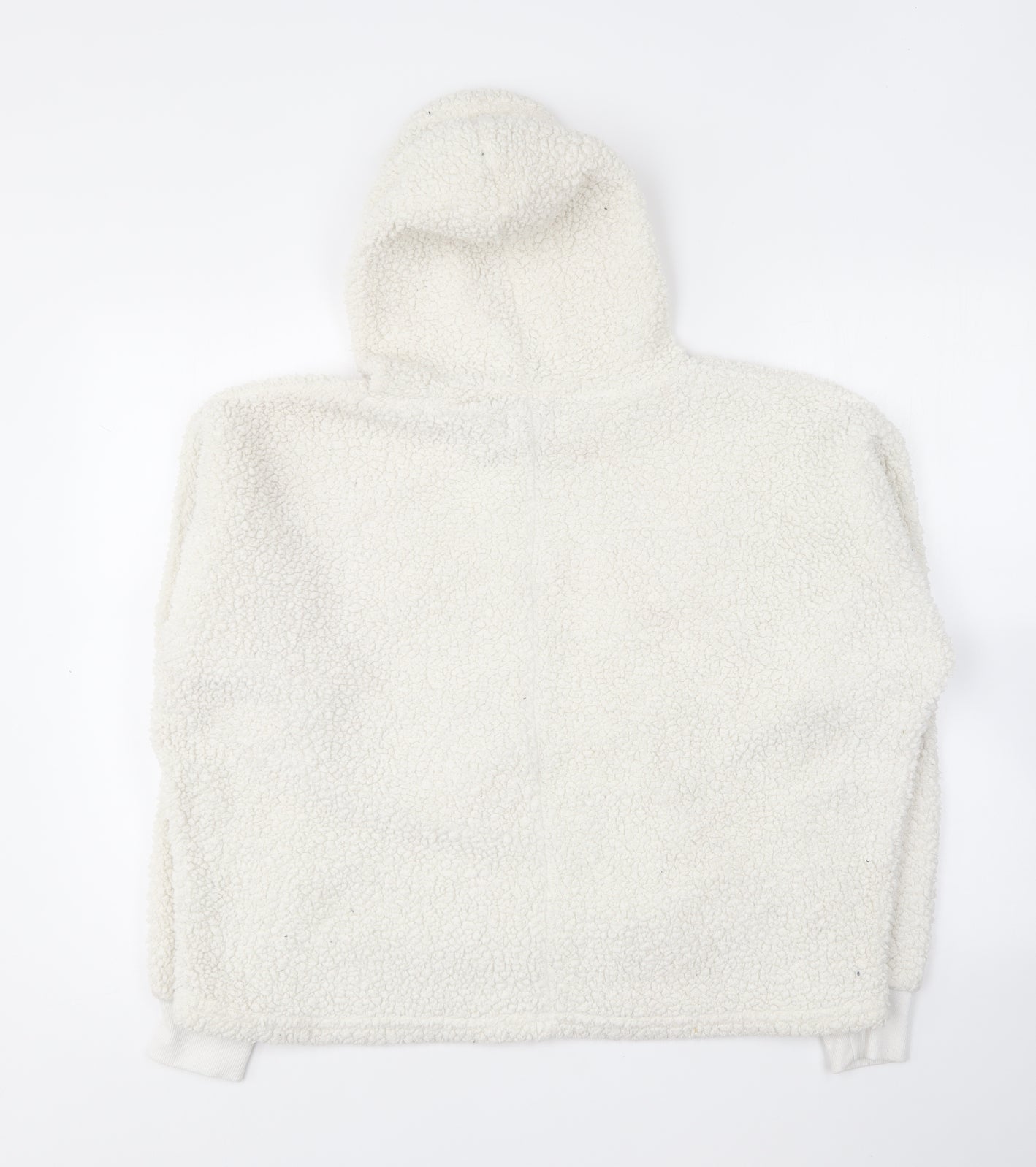 Teddy Soft Womens Ivory Polyester Pullover Hoodie Size 8 - Loungewear