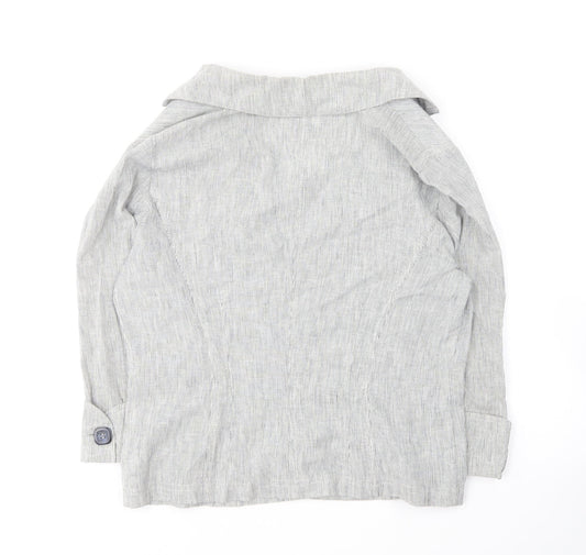 Per Una Womens Grey Jacket Blazer Size 12