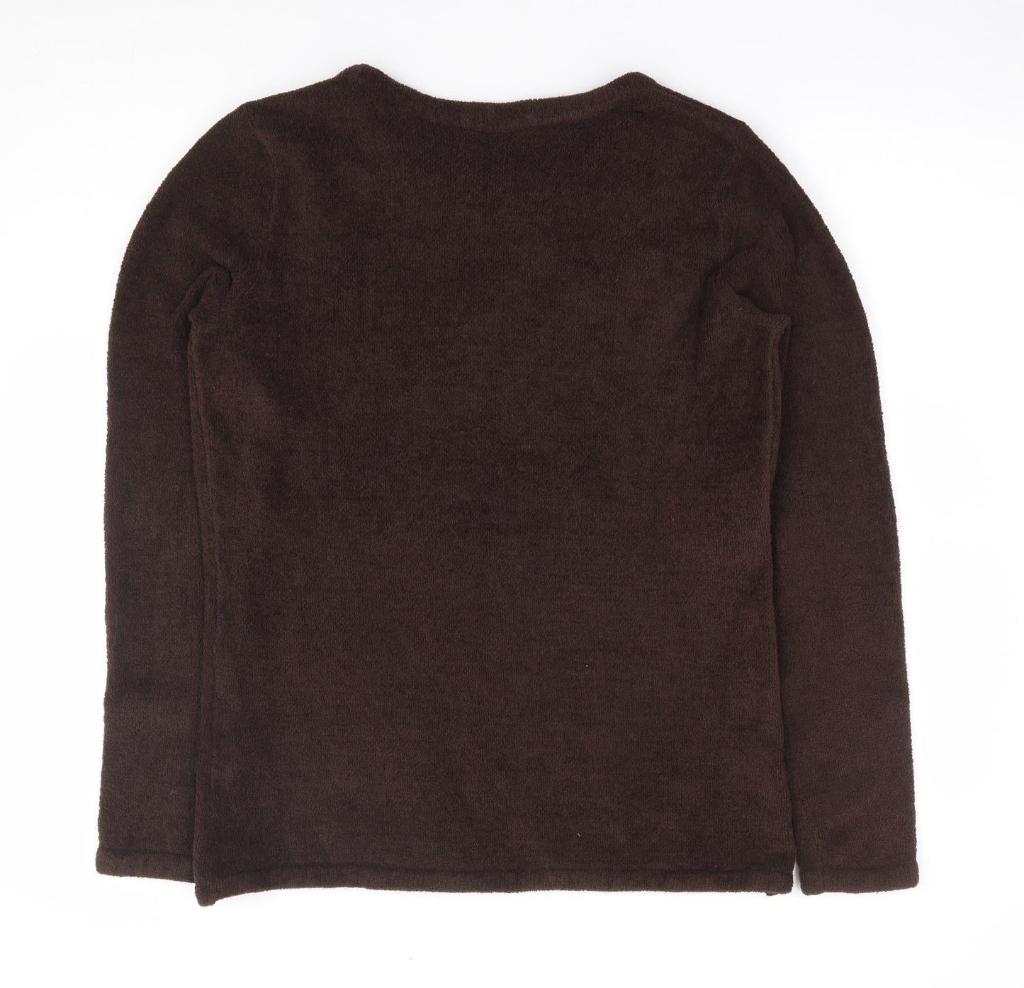 Bon Prix Collection Womens Brown Round Neck Polyester Pullover Jumper Size 14
