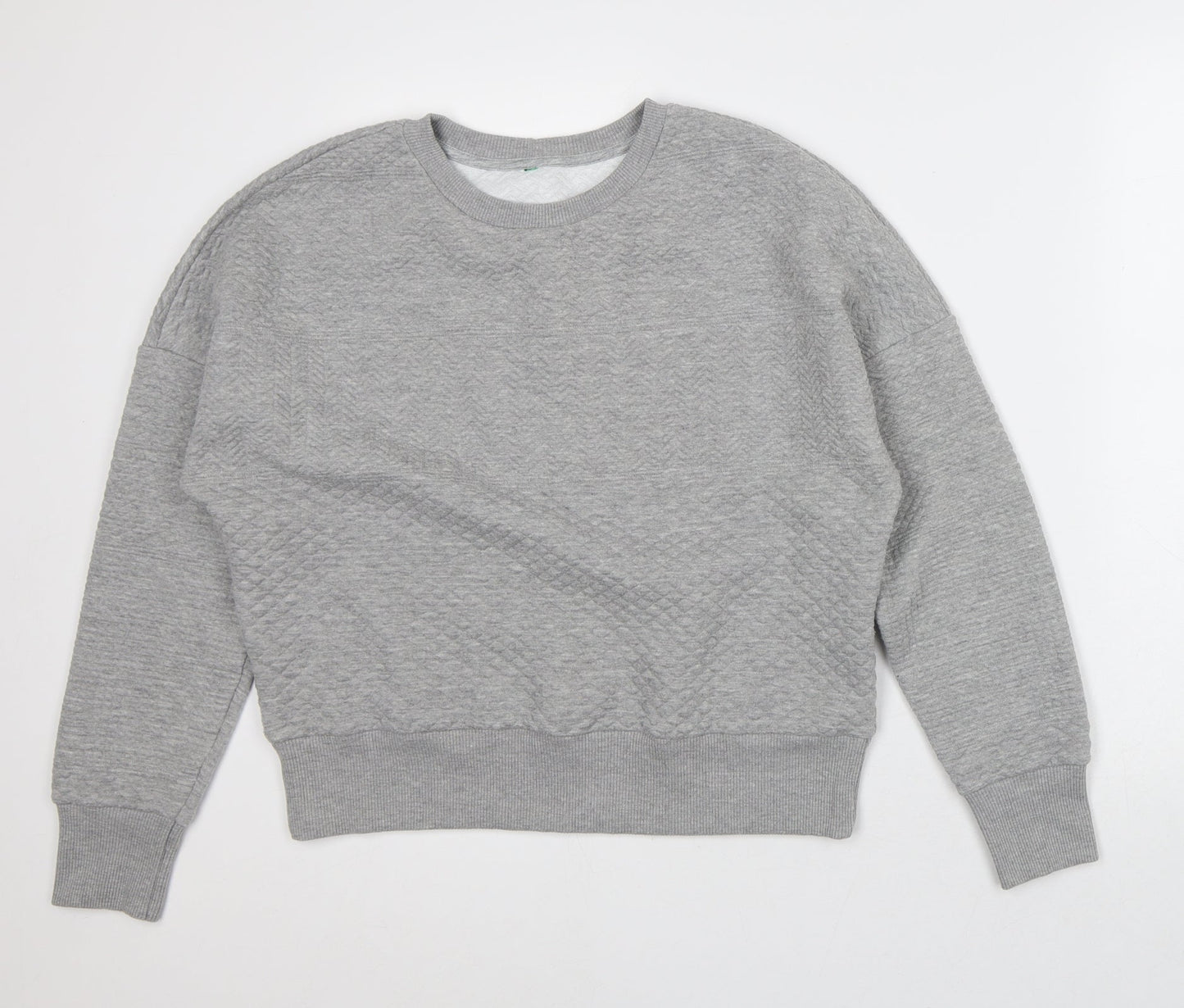 Preworn Mens Grey Polyester Pullover Sweatshirt Size M