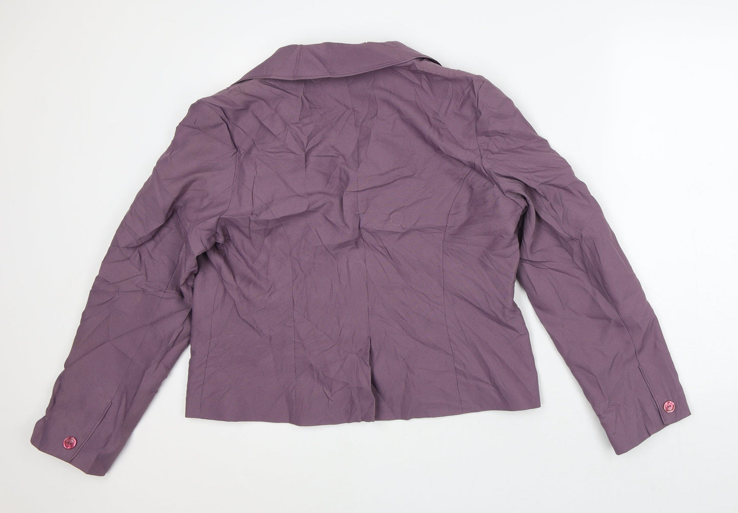 Slimma Womens Purple Jacket Blazer Size 16