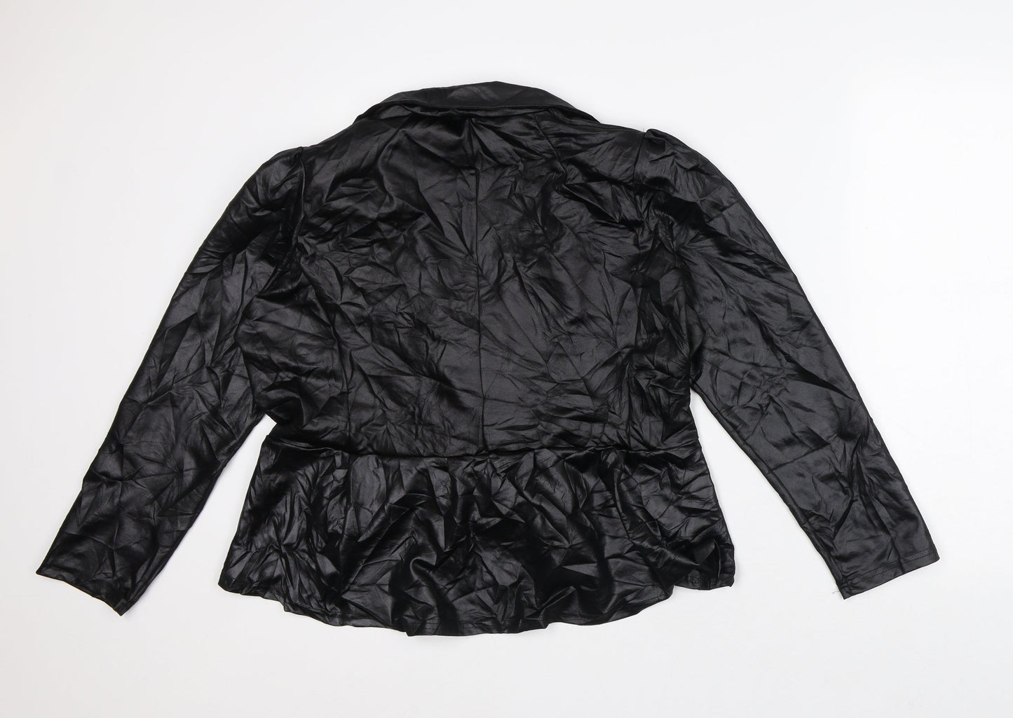 Preworn Womens Black Jacket Blazer Size L
