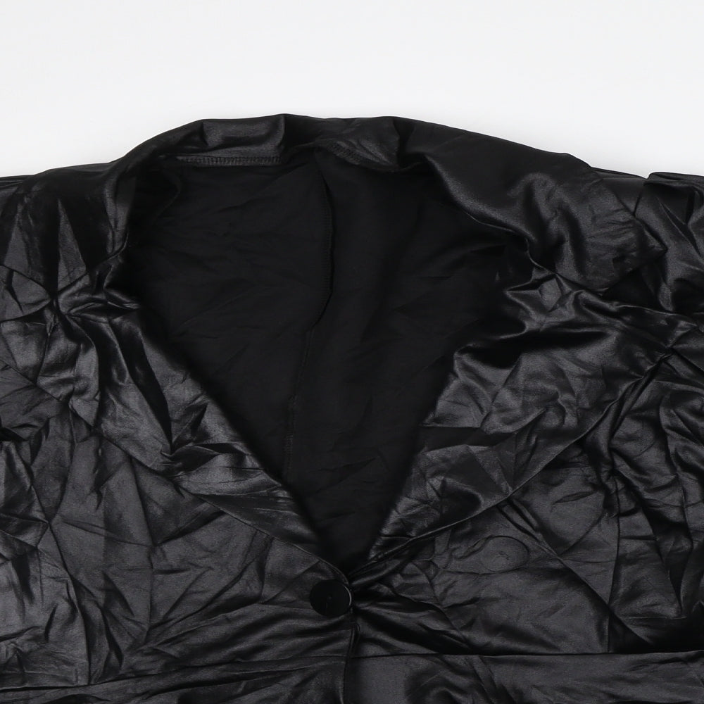 Preworn Womens Black Jacket Blazer Size L