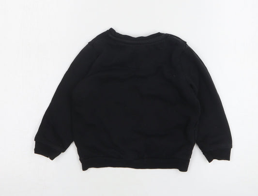 Primark Boys Black Camouflage Cotton Pullover Sweatshirt Size 2-3 Years