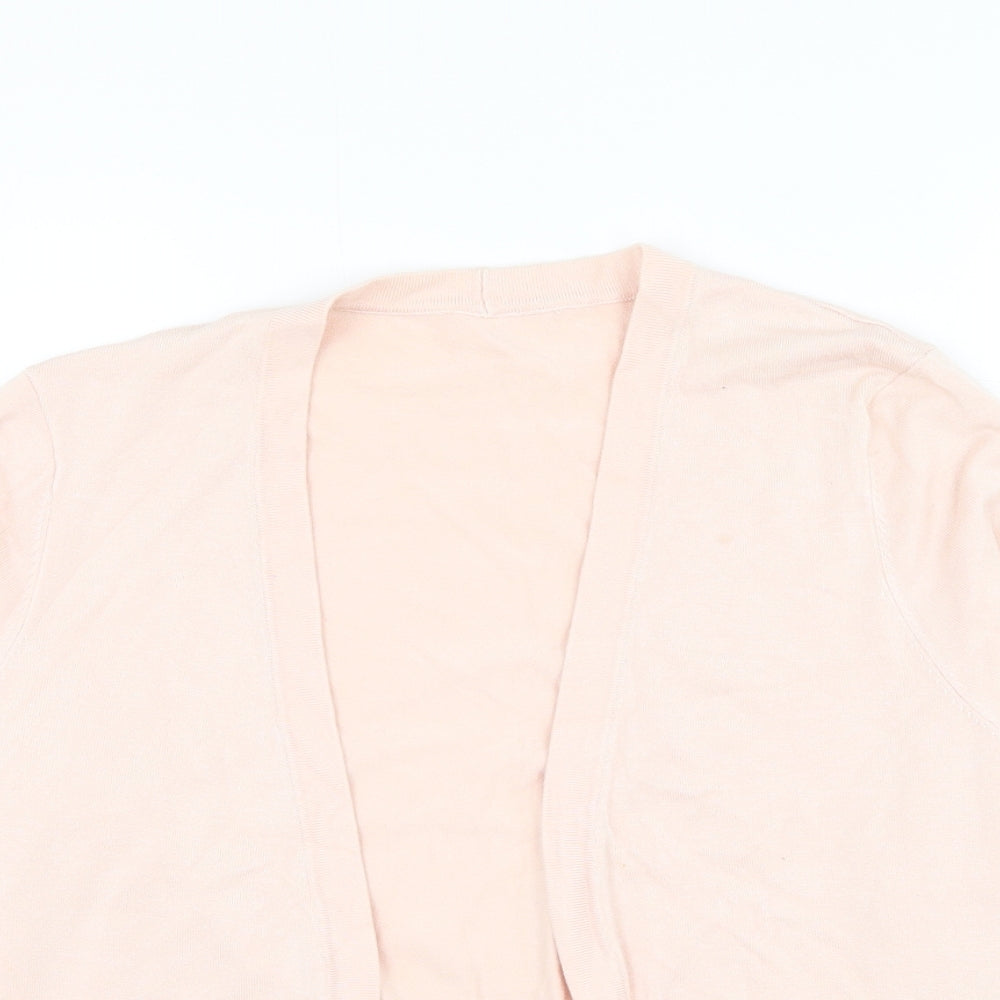 Preworn Womens Pink Square Neck Viscose Jumper Size M