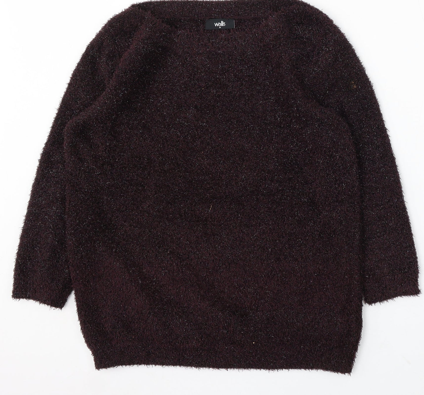 Wallis Womens Purple Round Neck Polyester Pullover Jumper Size M