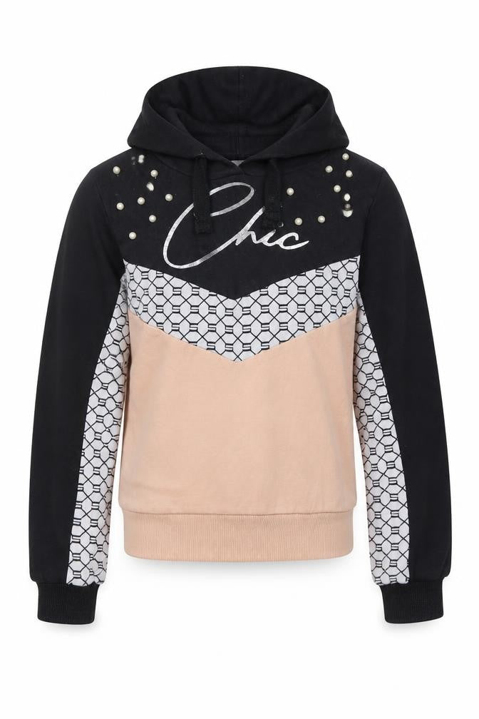 Select Girls Multicoloured Cotton Pullover Hoodie Size 10-11 Years
