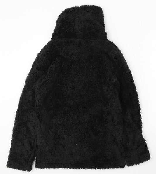 Miso Womens Black Polyester Pullover Sweatshirt Size 8