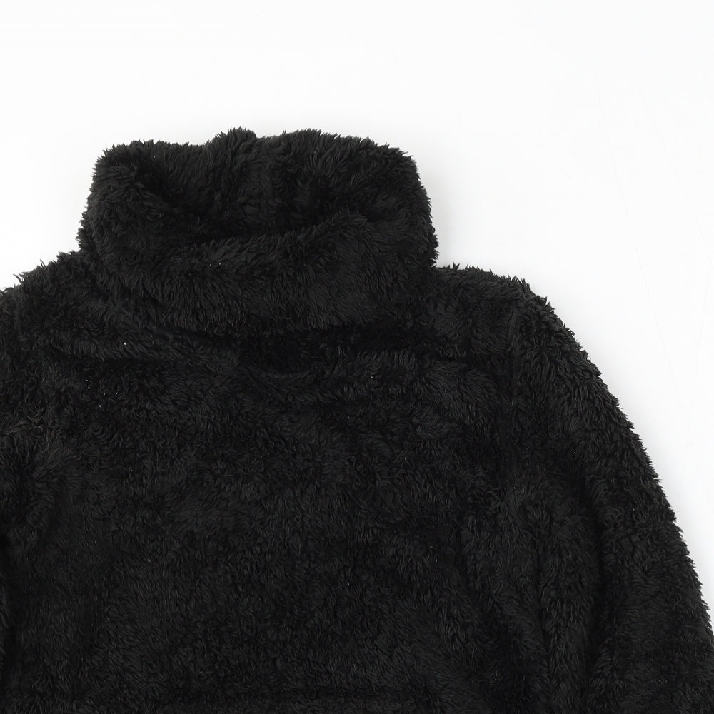 Miso Womens Black Polyester Pullover Sweatshirt Size 8