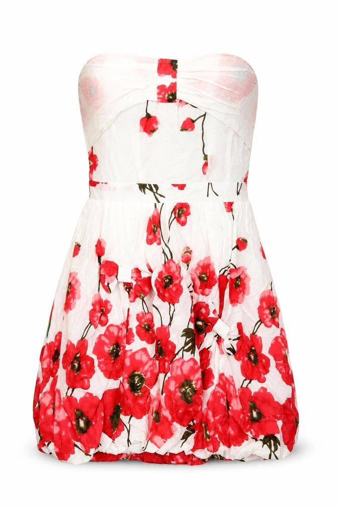 Yumi Womens Multicoloured Floral Cotton A-Line Size S Sweetheart
