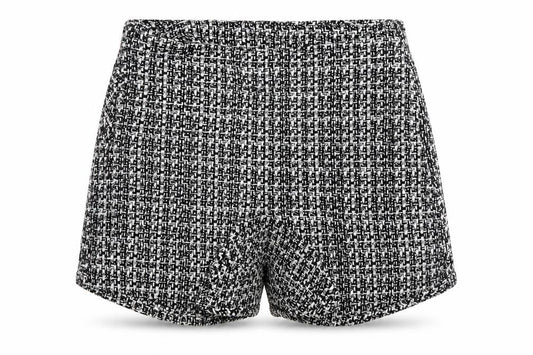 Pull&Bear Womens Black Geometric Cotton Hot Pants Shorts Size XS L3 in Regular