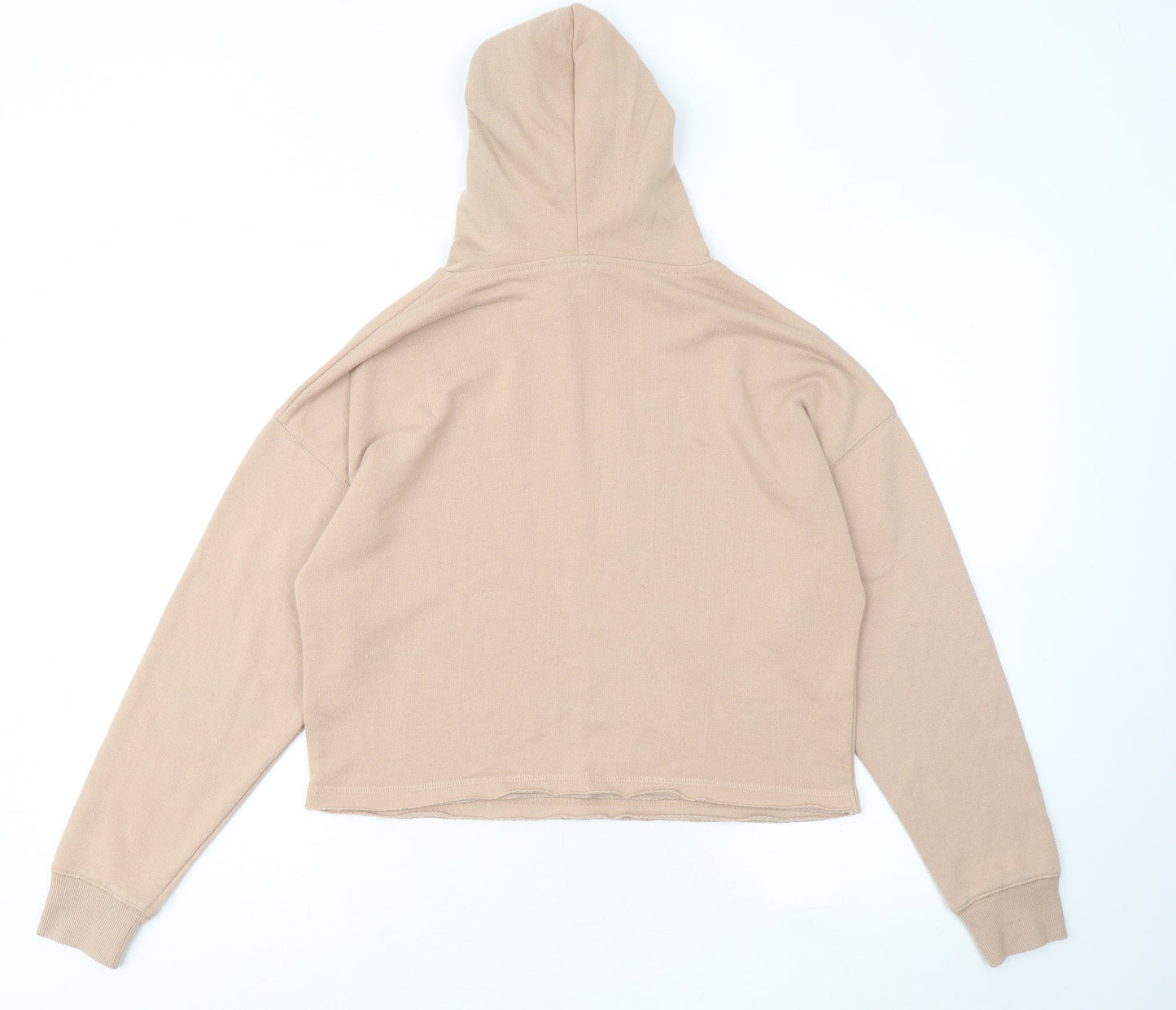 New Look Womens Beige Polyester Pullover Hoodie Size 8