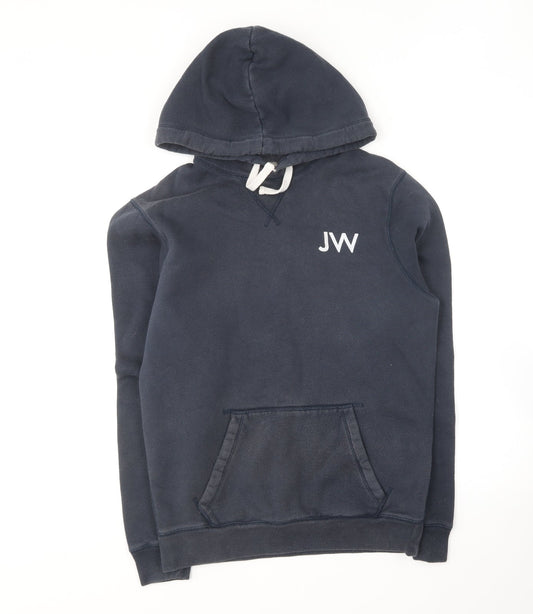 Jack Wills Womens Blue Cotton Pullover Hoodie Size XS